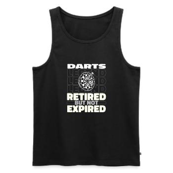 Dart Dartspieler Im Ruhestand - Männer Premium Bio Tank Top - Schwarz - Vorne - Michal (187cm)