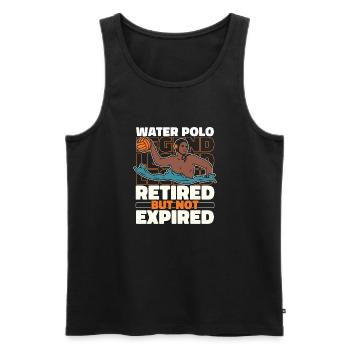 Wasserball Wasserballer Im Ruhestand - Männer Premium Bio Tank Top - Schwarz - Vorne - Michal (187cm)
