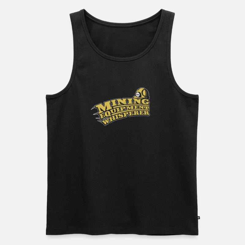 Engineer Mining Engineer - Men's Premium Organic Tank Top - black