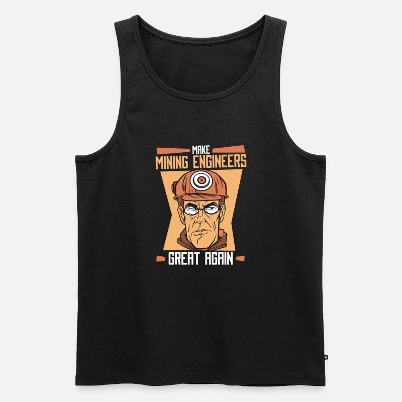 Engineer Super Mining Engineer - Men's Premium Organic Tank Top - black