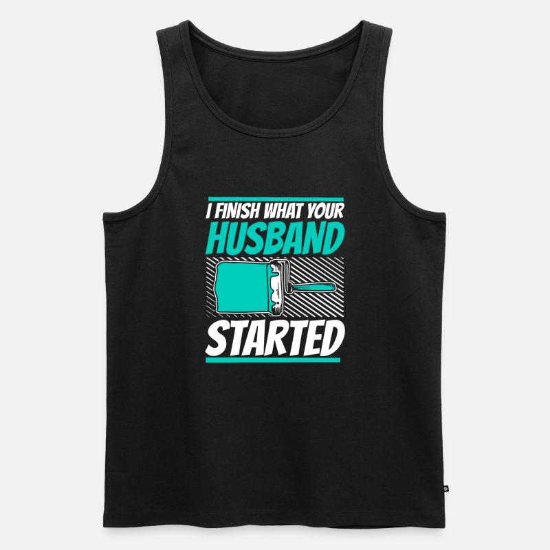Maler Lackierer Witzig - Männer Premium Bio Tank Top - Schwarz