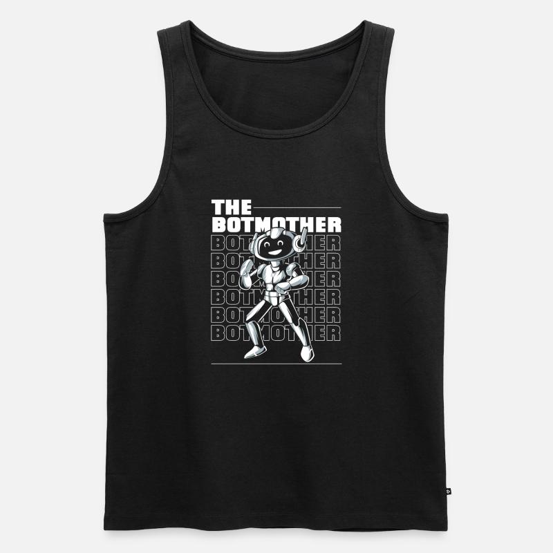 Robotik Ai Roboter Mutter - Männer Premium Bio Tank Top - Schwarz