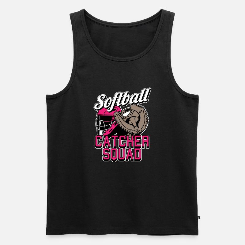 Softball Kader - Männer Premium Bio Tank Top - Schwarz