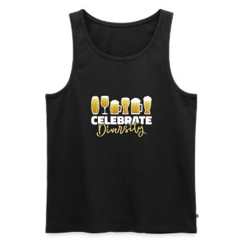 Craft Beer Beer Craft Beer Funny - Men's Premium Organic Tank Top - black - Front - AI Model Male 178 light (178cm)