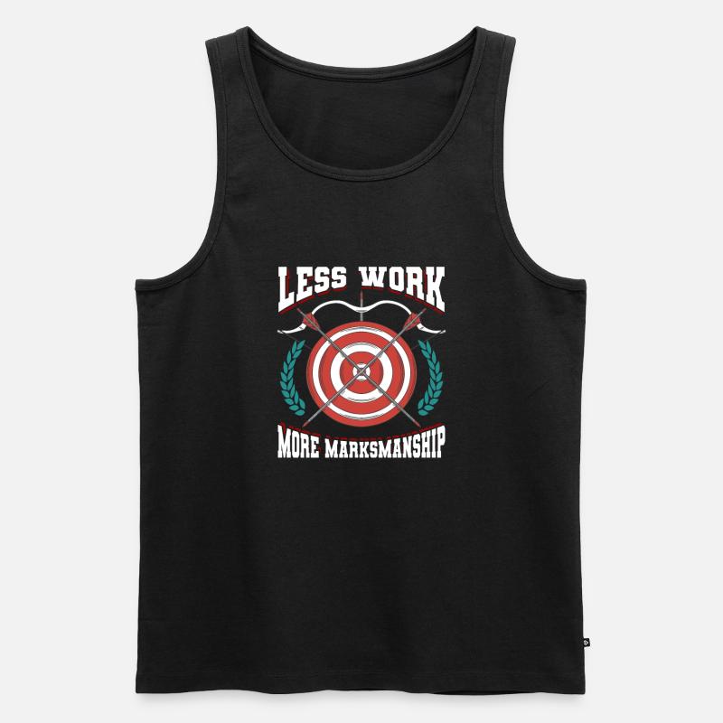 Archery Archery Archer Target - Men's Premium Organic Tank Top - black