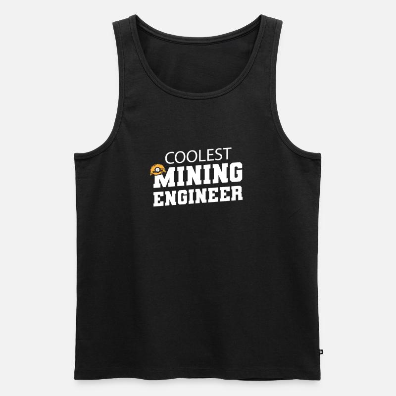 Engineer Mining Engineer - Men's Premium Organic Tank Top - black