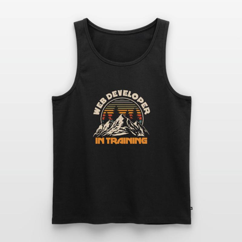 Web Developer Web Developer Mountains Men's Premium Organic Tank Top