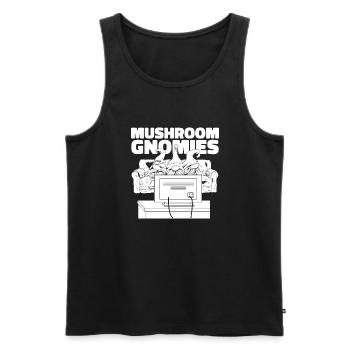 Mushroom pickers Mushrooms Funny mushroom dwarf - Men's Premium Organic Tank Top - black - Front - Michal (187cm)