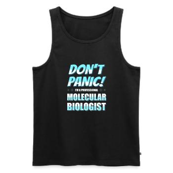 Biology Biologist Witzig Molecular Biologist - Men's Premium Organic Tank Top - black - Front - Michal (187cm)