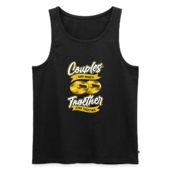 Fan train marching band pair - Men's Premium Organic Tank Top - black - Front - Michal (187cm)