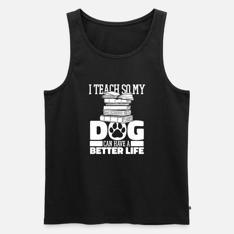 Lehrer Pädagoge - Männer Premium Bio Tank Top - Schwarz