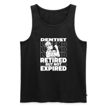 Zahnarzt Dentist Im Ruhestand - Männer Premium Bio Tank Top - Schwarz - Vorne - AI Model Male 178 light (178cm)