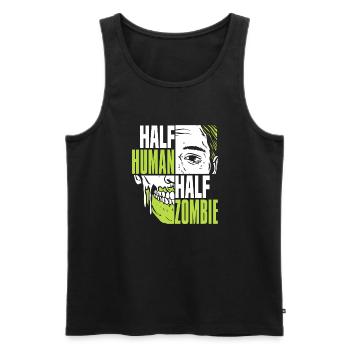 Zombie Halloween Cool - Men's Premium Organic Tank Top - black - Front - Michal (187cm)
