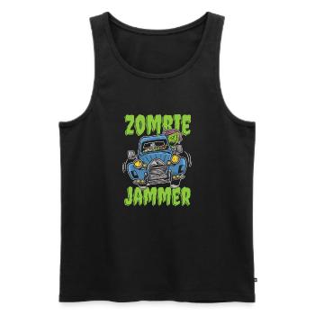 Zombie Halloween Halloween - Männer Premium Bio Tank Top - Schwarz - Vorne - AI Model Male 178 light (178cm)