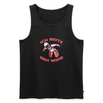 Indoor Skydiving Wind Indoor Fallschirmspringen - Männer Premium Bio Tank Top - Schwarz - Vorne - Michal (187cm)