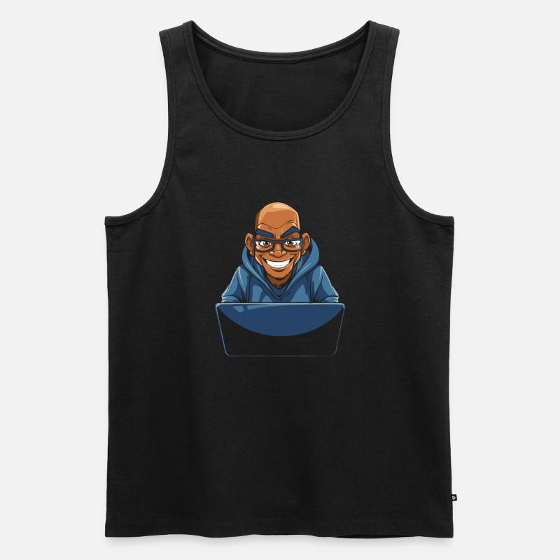 Web Entwickler Webdeveloper Cool - Männer Premium Bio Tank Top - Schwarz