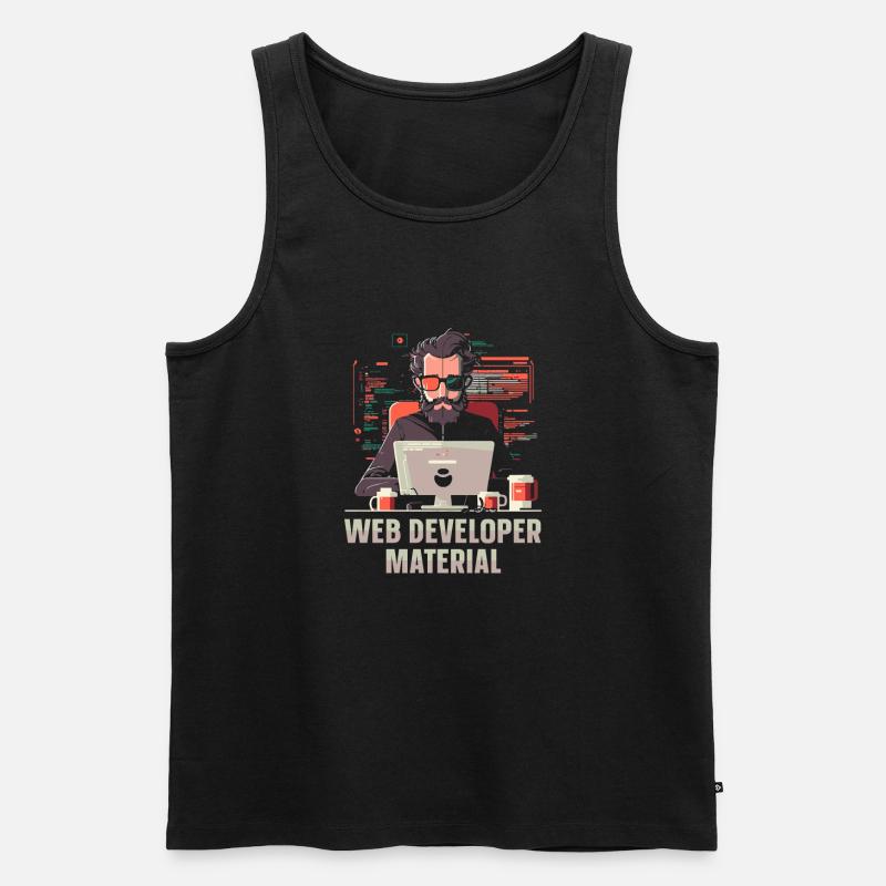 Web Developer Webdeveloper Cool - Men's Premium Organic Tank Top - black