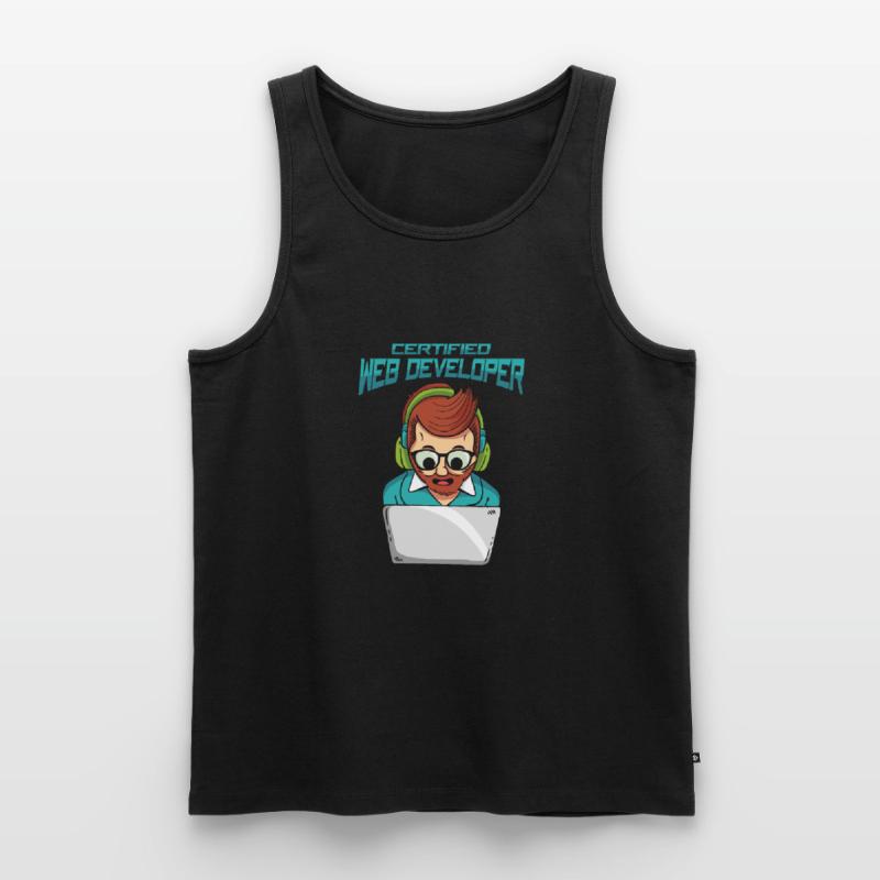 Web Developer Web Developer Certified Men's Premium Organic Tank Top