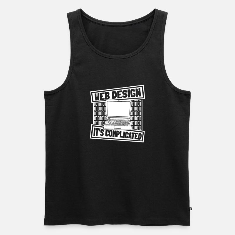 Web Entwickler Webdeveloper - Männer Premium Bio Tank Top - Schwarz