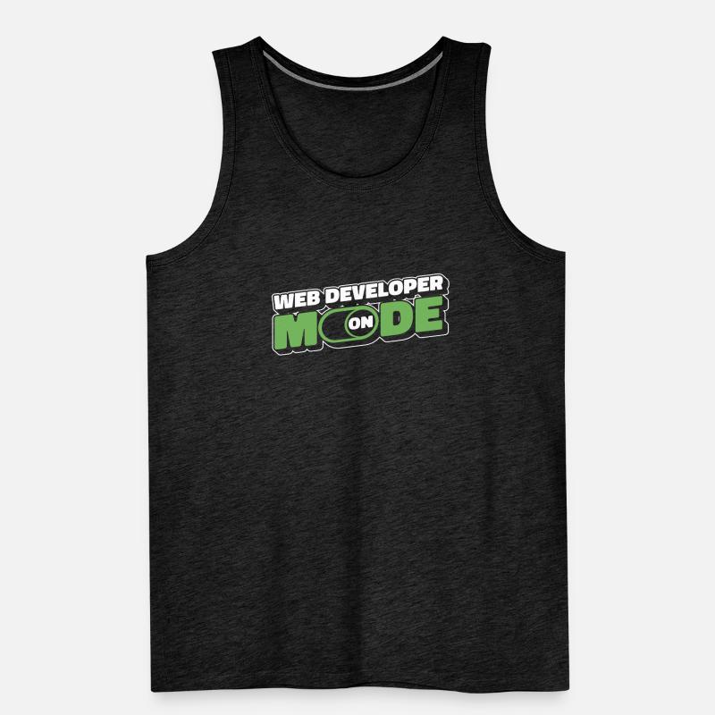 Web Developer Web Developer Mode On Men's Premium Organic Tank Top