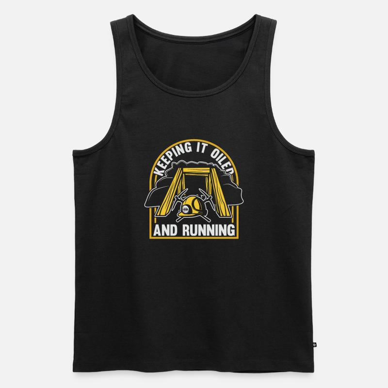 Engineer Cool Mining Engineer - Men's Premium Organic Tank Top - black
