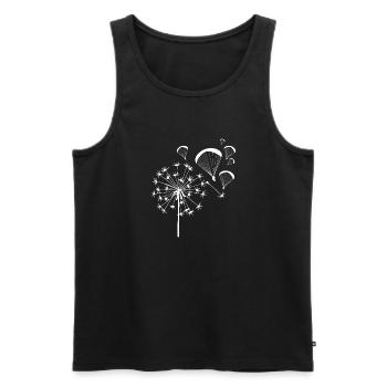 Paragleiter Paragleiten Löwenzahn - Männer Premium Bio Tank Top - Schwarz - Vorne - Michal (187cm)