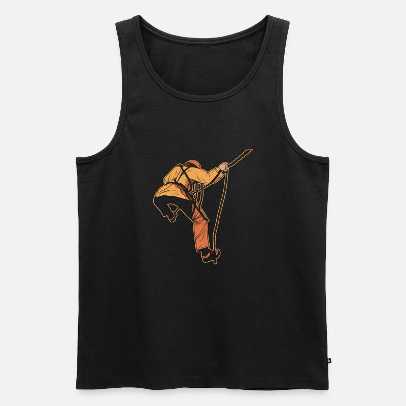 Klettern Kletterer - Männer Premium Bio Tank Top - Schwarz