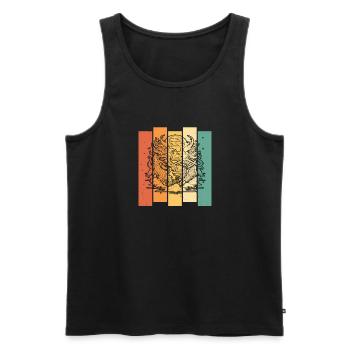 Jahr Des Drachen 2024 - Männer Premium Bio Tank Top - Schwarz - Vorne - Michal (187cm)
