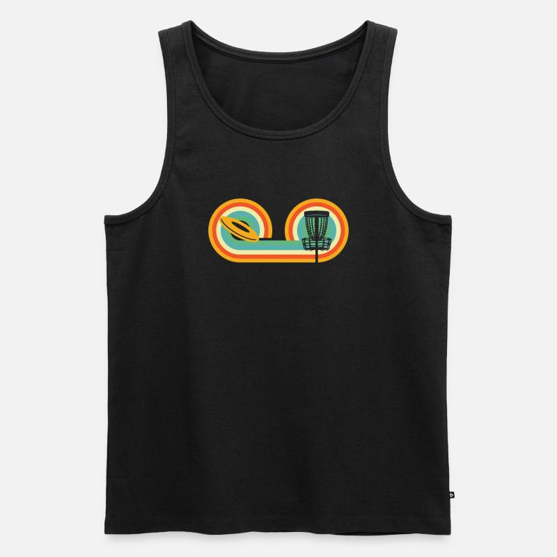 Frisbee Golf Disc Golf - Männer Premium Bio Tank Top - Schwarz