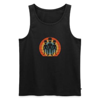 Alien Außerirdischer - Débardeur bio Premium Homme - noir - Devant - Michal (187cm)