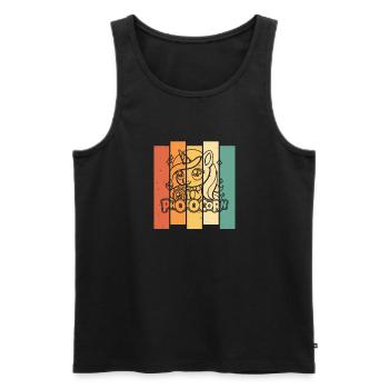 Fotograf Fotografie Kamera Einhorn Photocorn - Männer Premium Bio Tank Top - Schwarz - Vorne - Michal (187cm)