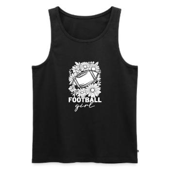 Football Américain Football Fille - Débardeur bio Premium Homme - noir - Devant - Michal (187cm)