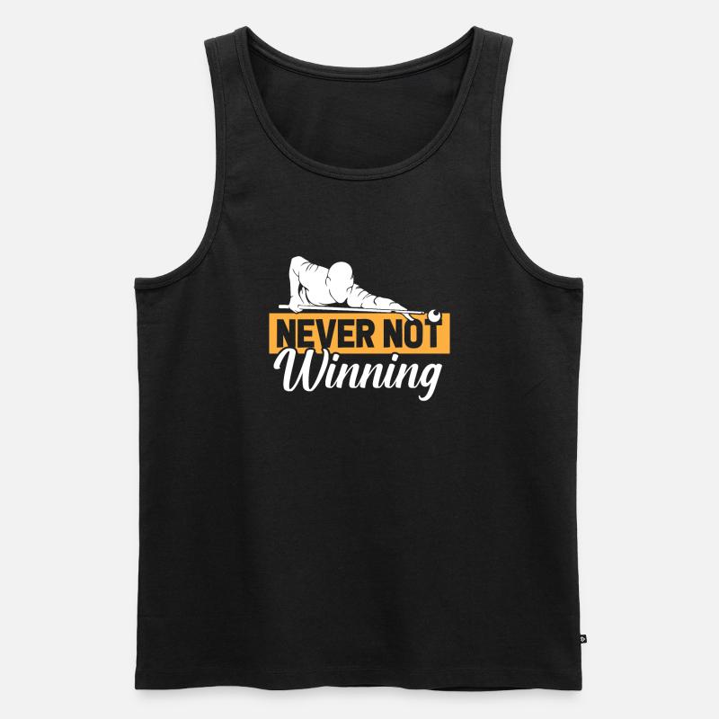 Billard - Männer Premium Bio Tank Top - Schwarz