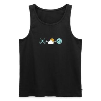 Golf Golfer Golfen - Männer Premium Bio Tank Top - Schwarz - Vorne - AI Model Male 178 light (178cm)