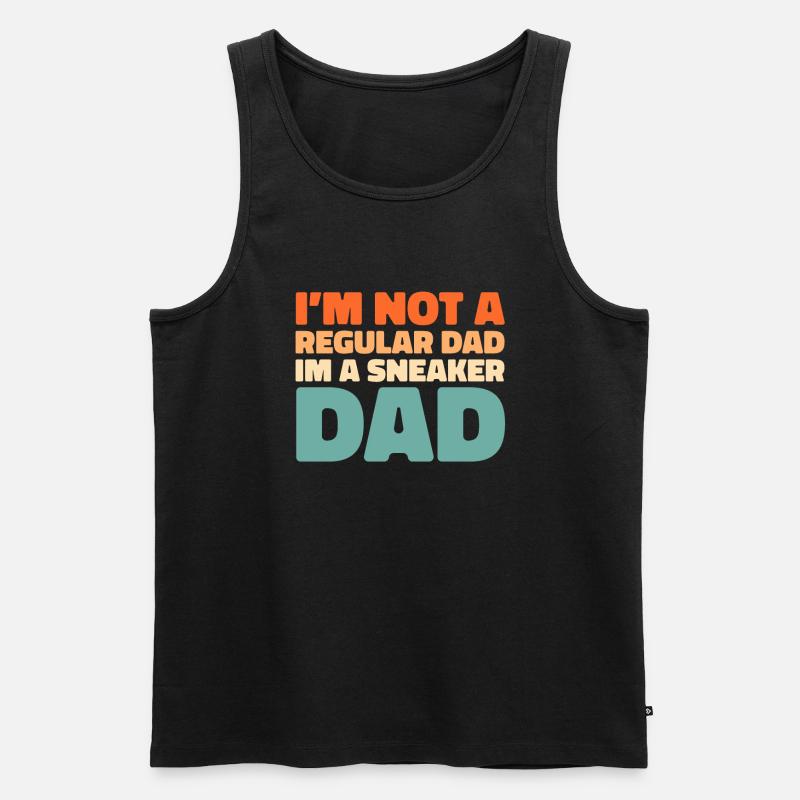 Sneakers Vater Daddy Sneaker - Männer Premium Bio Tank Top - Schwarz