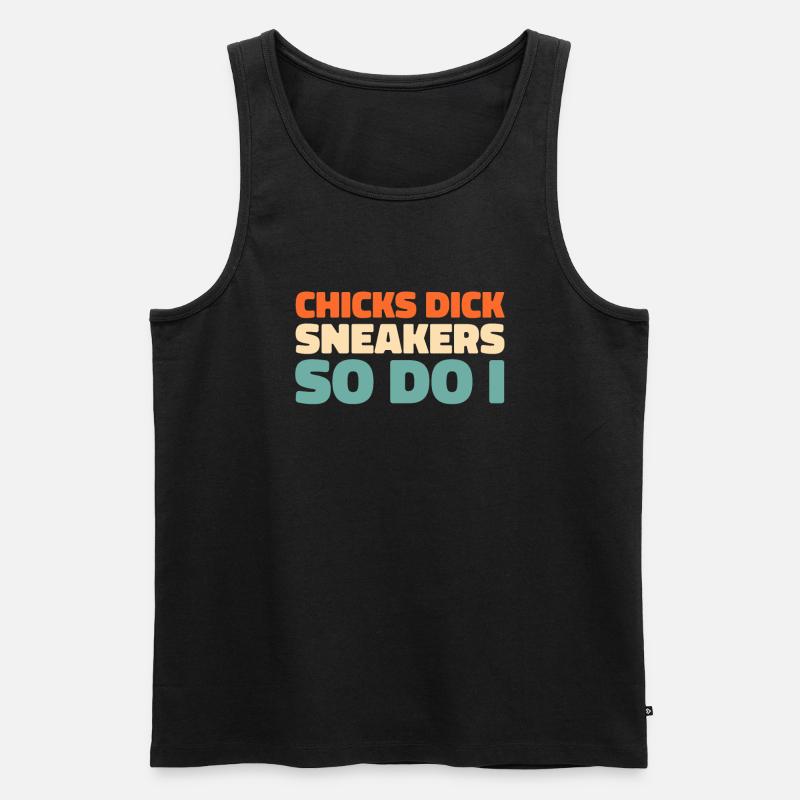 Sneakers - Männer Premium Bio Tank Top - Schwarz