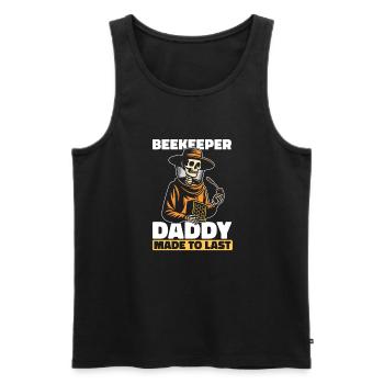 Beekeeper Beekeeper Skeleton Fathers Day Dad - Men's Premium Organic Tank Top - black - Front - Michal (187cm)