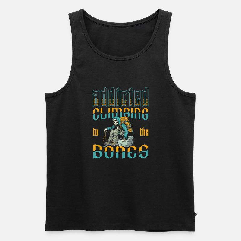 Klettern Kletterer - Männer Premium Bio Tank Top - Schwarz