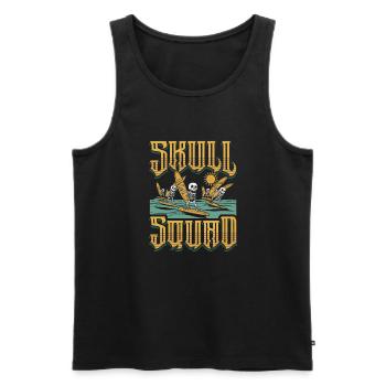 Windsurfing Windsurfers - Men's Premium Organic Tank Top - black - Front - AI Model Male 178 light (178cm)