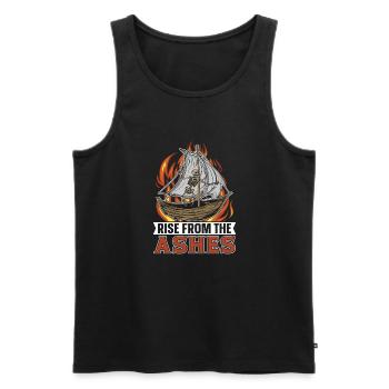 Sailing Sailor Sailboat - Men's Premium Organic Tank Top - black - Front - Michal (187cm)