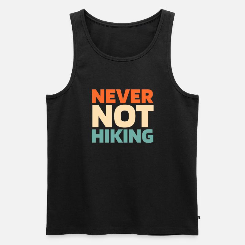 Wandern Wanderer - Männer Premium Bio Tank Top - Schwarz