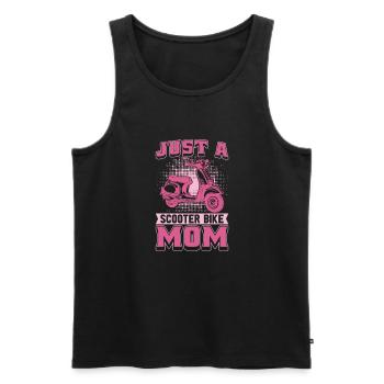 Motorroller Mutter Just A Scooter Bike Mom - Männer Premium Bio Tank Top - Schwarz - Vorne - Michal (187cm)