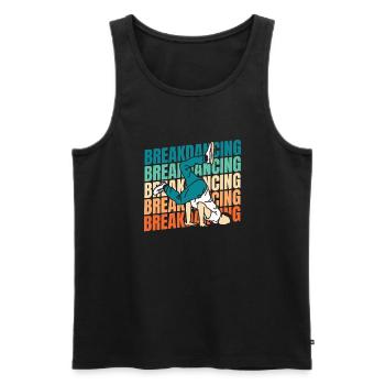 Breakdance Breakdancer Breakdancing - Männer Premium Bio Tank Top - Schwarz - Vorne - AI Model Male 178 light (178cm)