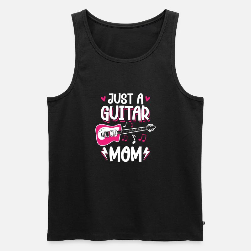 E Gitarre Elektrogitarre Mutter - Männer Premium Bio Tank Top - Schwarz