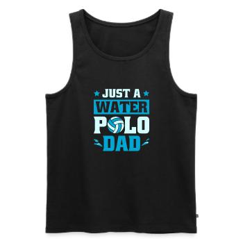 Wasserball Wasserballer Vater - Männer Premium Bio Tank Top - Schwarz - Vorne - Michal (187cm)