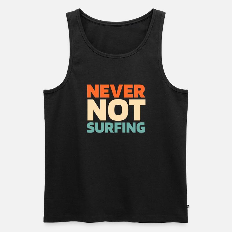 Windsurfen Windsurfer - Männer Premium Bio Tank Top - Schwarz