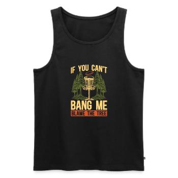 Frisbee Golf Disc Golf - Men's Premium Organic Tank Top - black - Front - Michal (187cm)