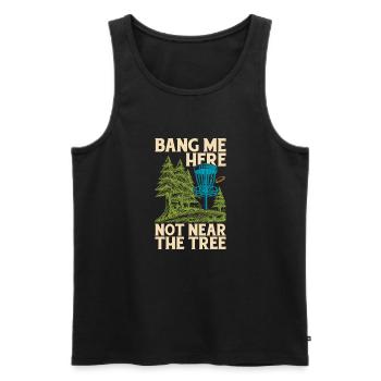 Frisbee Golf Disc Golf - Men's Premium Organic Tank Top - black - Front - Michal (187cm)
