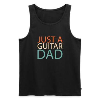 Guitare acoustique Juste une guitare papa - Débardeur bio Premium Homme - noir - Devant - Michal (187cm)