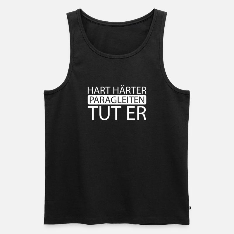 Paragleiter Paragleiten - Männer Premium Bio Tank Top - Schwarz